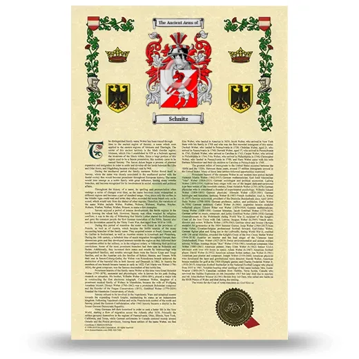 Schnitz Armorial History with Coat of Arms