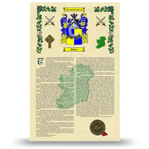 Sherry Armorial History with Coat of Arms