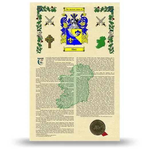 Shey Armorial History with Coat of Arms
