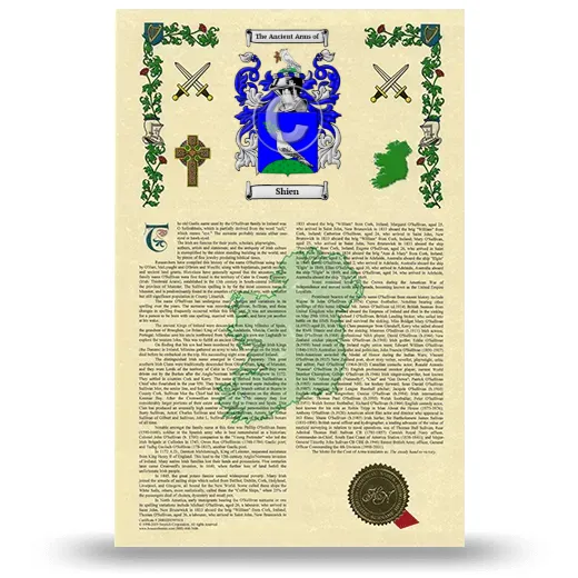 Shien Armorial History with Coat of Arms