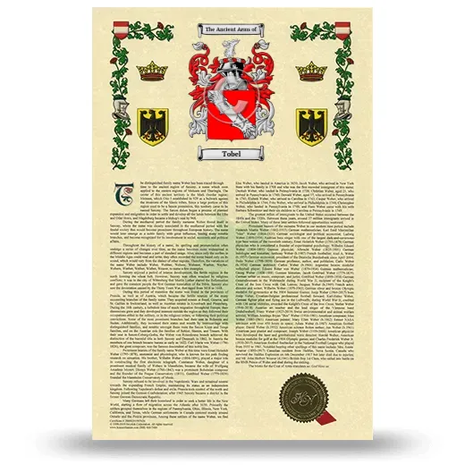Tobel Armorial History with Coat of Arms