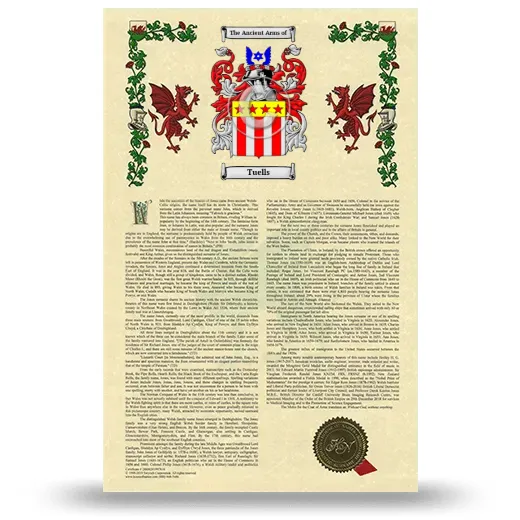 Tuells Armorial History with Coat of Arms