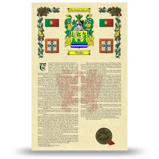 Viveiro Armorial History with Coat of Arms