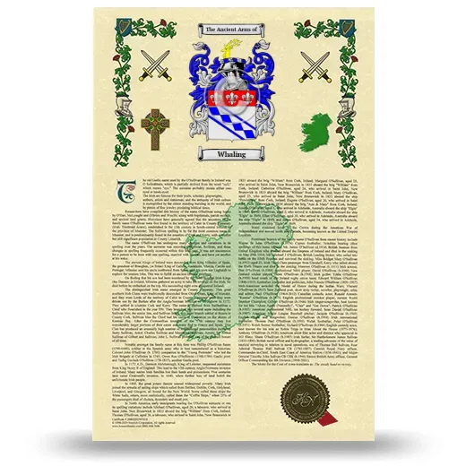Whaling Armorial History with Coat of Arms