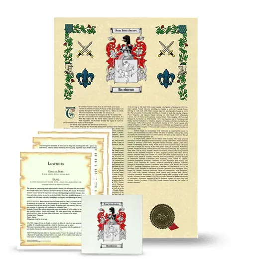 Barrineau Armorial, Symbolism and Large Ceramic Tile