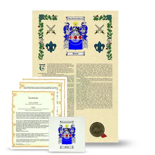 Baton Armorial, Symbolism and Large Ceramic Tile