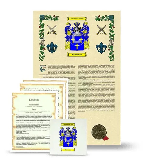 Boisvenue Armorial, Symbolism and Large Ceramic Tile