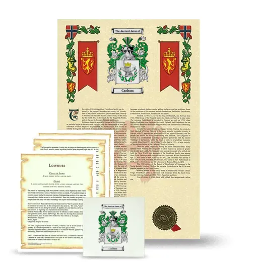 Carlson Armorial, Symbolism and Large Ceramic Tile