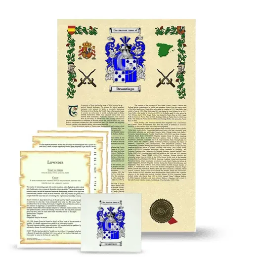 Desantiago Armorial, Symbolism and Large Ceramic Tile