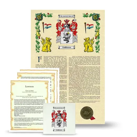 Feddersen Armorial, Symbolism and Large Ceramic Tile