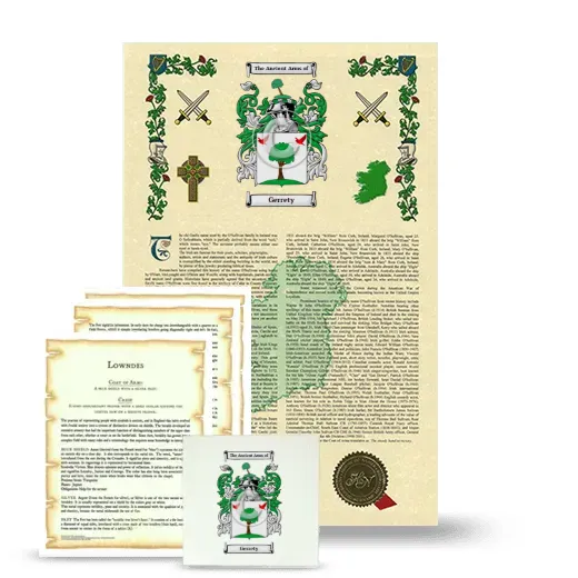 Gerrety Armorial, Symbolism and Large Ceramic Tile