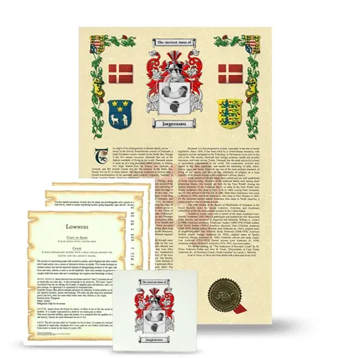 Jorgenssen Armorial, Symbolism and Large Ceramic Tile