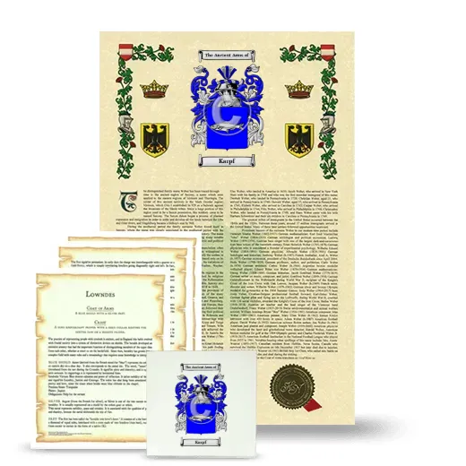 Karpf Armorial, Symbolism and Large Ceramic Tile