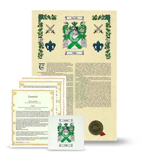 Laby Armorial, Symbolism and Large Ceramic Tile