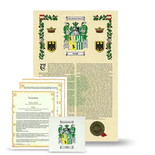 Landt Armorial, Symbolism and Large Ceramic Tile