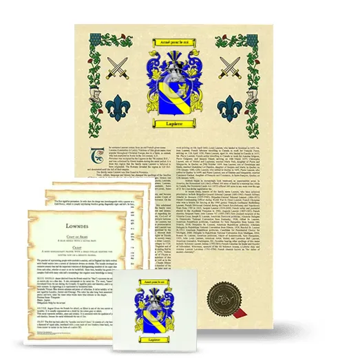 Lapiere Armorial, Symbolism and Large Ceramic Tile