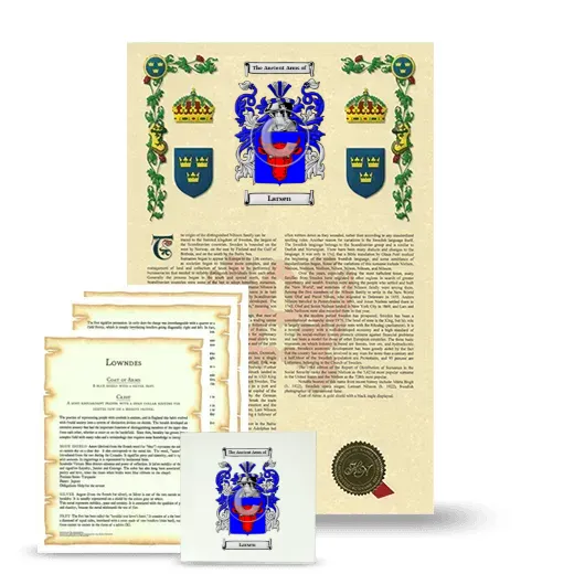 Larsen Armorial, Symbolism and Large Ceramic Tile