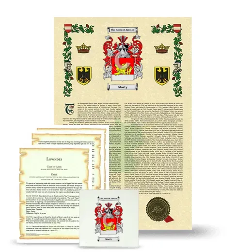 Marty Armorial, Symbolism and Large Ceramic Tile