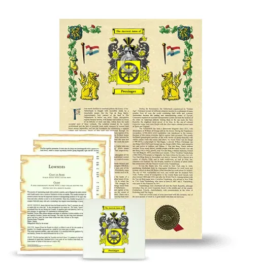 Persinger Armorial, Symbolism and Large Ceramic Tile