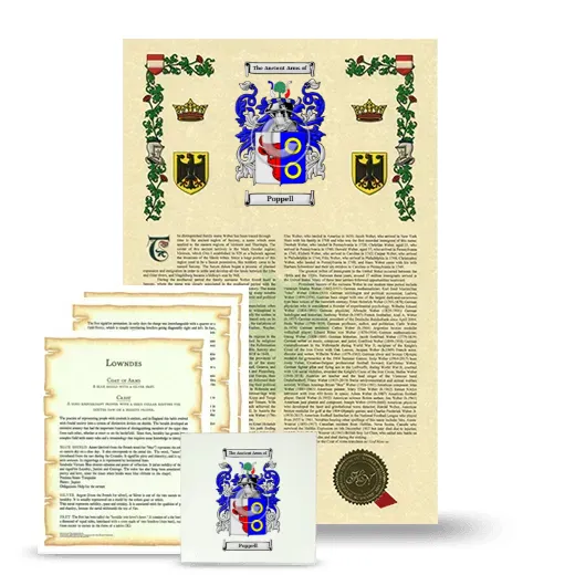 Poppell Armorial, Symbolism and Large Ceramic Tile