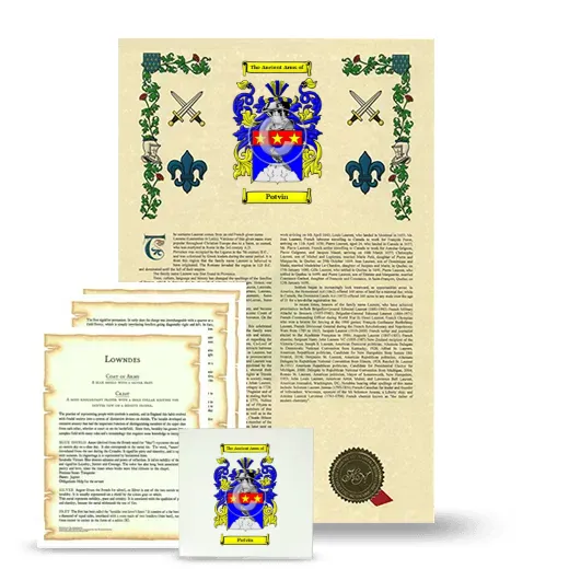 Potvin Armorial, Symbolism and Large Ceramic Tile