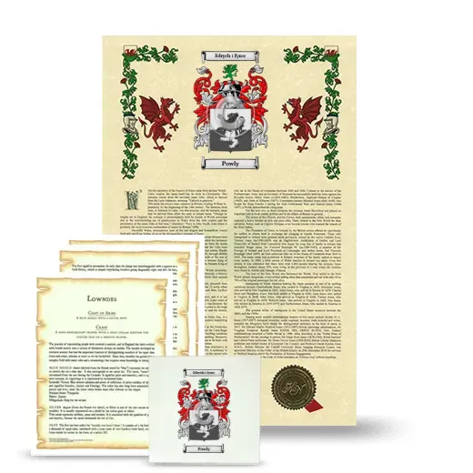 Powly Armorial, Symbolism and Large Ceramic Tile