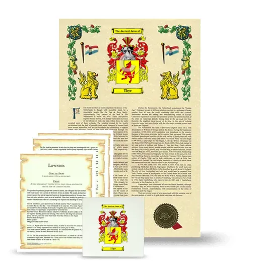 Thye Armorial, Symbolism and Large Ceramic Tile