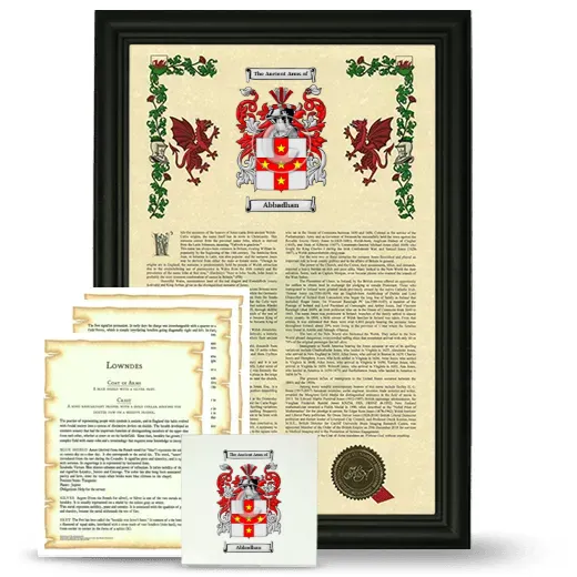 Abbadhan Framed Armorial, Symbolism and Large Tile - Black
