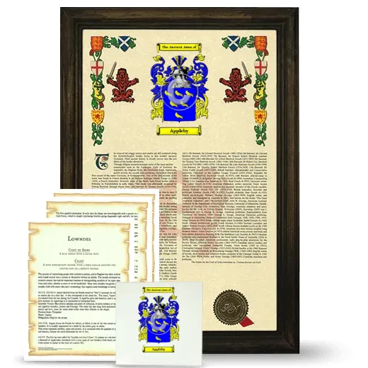Appleby Framed Armorial, Symbolism and Large Tile - Brown