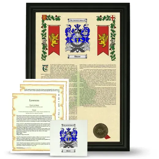 Blazer Framed Armorial, Symbolism and Large Tile - Black