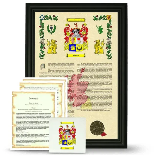 Gome Framed Armorial, Symbolism and Large Tile - Black