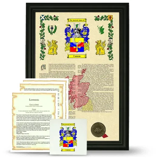 I'anson Framed Armorial, Symbolism and Large Tile - Black