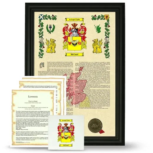 McCand Framed Armorial, Symbolism and Large Tile - Black