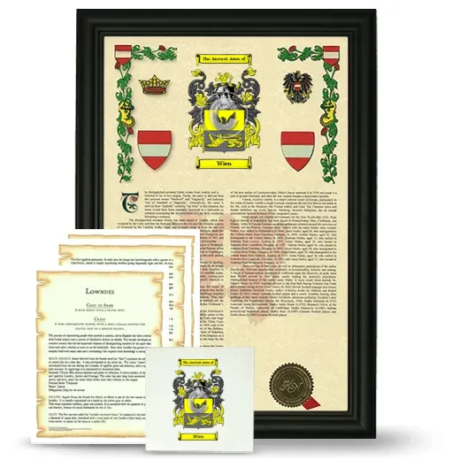 Wien Framed Armorial, Symbolism and Large Tile - Black