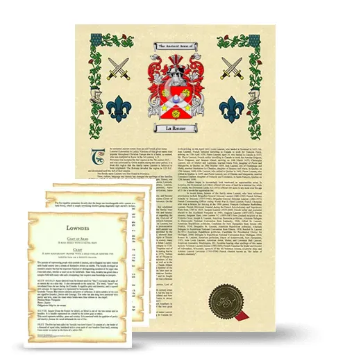 La Rause Armorial History and Symbolism package