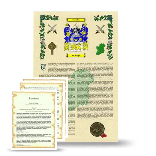 Mc Veigh Armorial History and Symbolism package