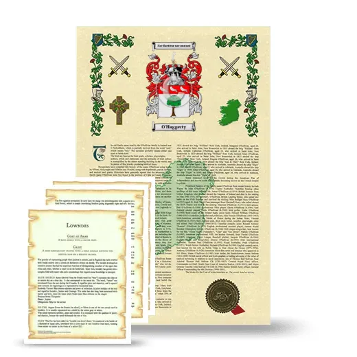 O'Haggerty Armorial History and Symbolism package