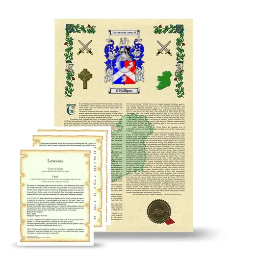 O'Halligan Armorial History and Symbolism package