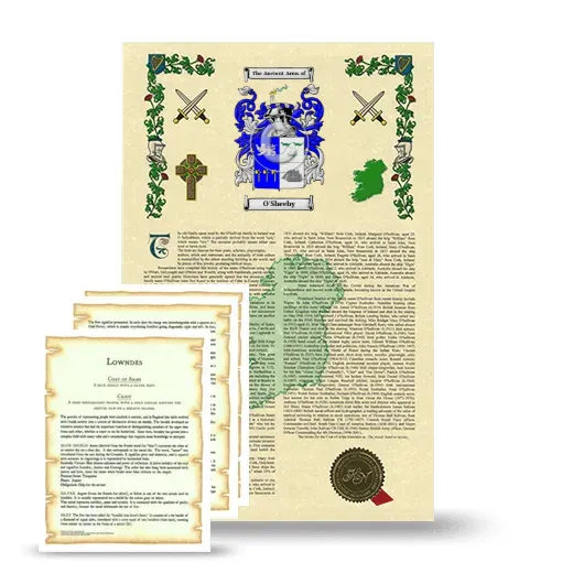 O'Sheehy Armorial History and Symbolism package