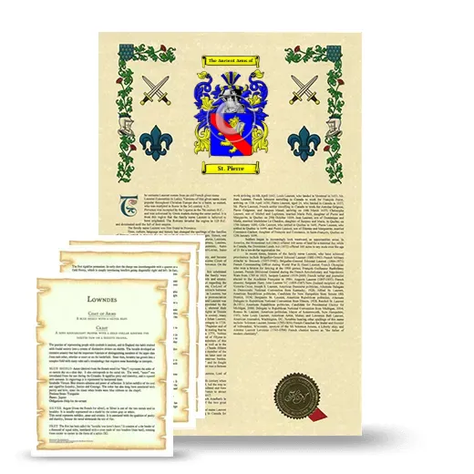 St. Pierre Armorial History and Symbolism package