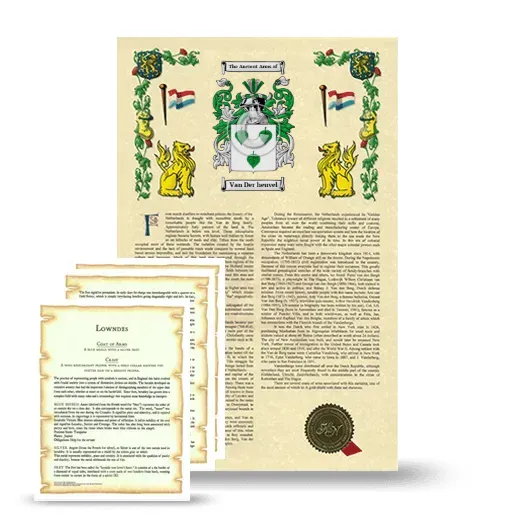 Van Der heuvel Armorial History and Symbolism package