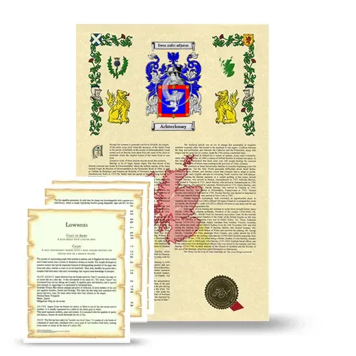 Achterlonay Armorial History and Symbolism package