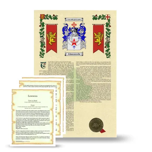 Adamsoombe Armorial History and Symbolism package
