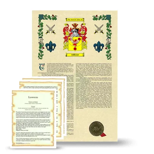 Addame Armorial History and Symbolism package