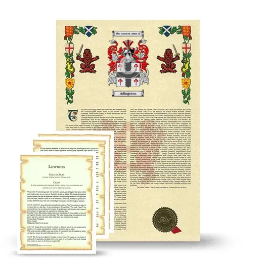 Adingston Armorial History and Symbolism package