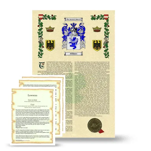 Ahlman Armorial History and Symbolism package