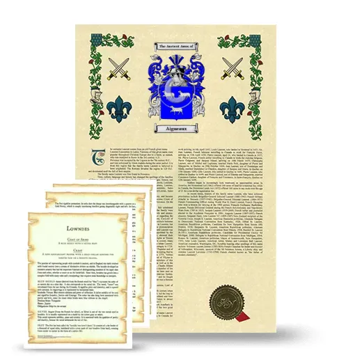 Aigneaux Armorial History and Symbolism package