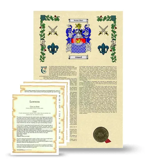 Ainard Armorial History and Symbolism package