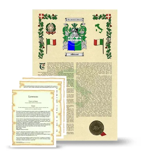 Albinoni Armorial History and Symbolism package