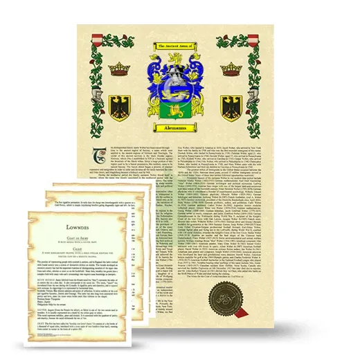 Alemanns Armorial History and Symbolism package